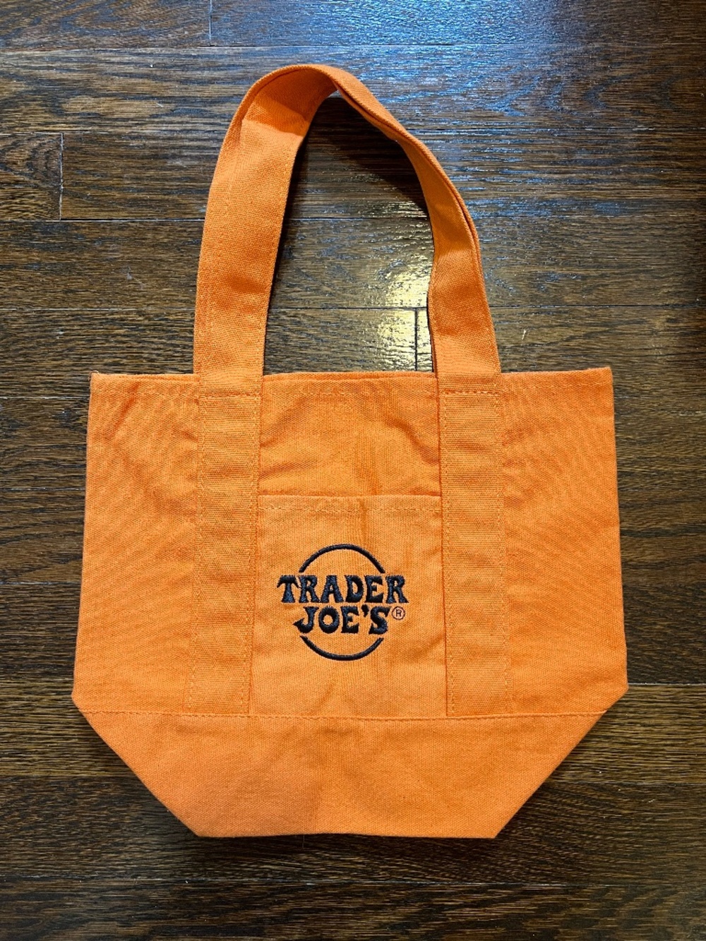 TRADER JOE'S MINI HALLOWEEN CANVAS TOTE BAG FALL 2025 LIMITED - ORANGE